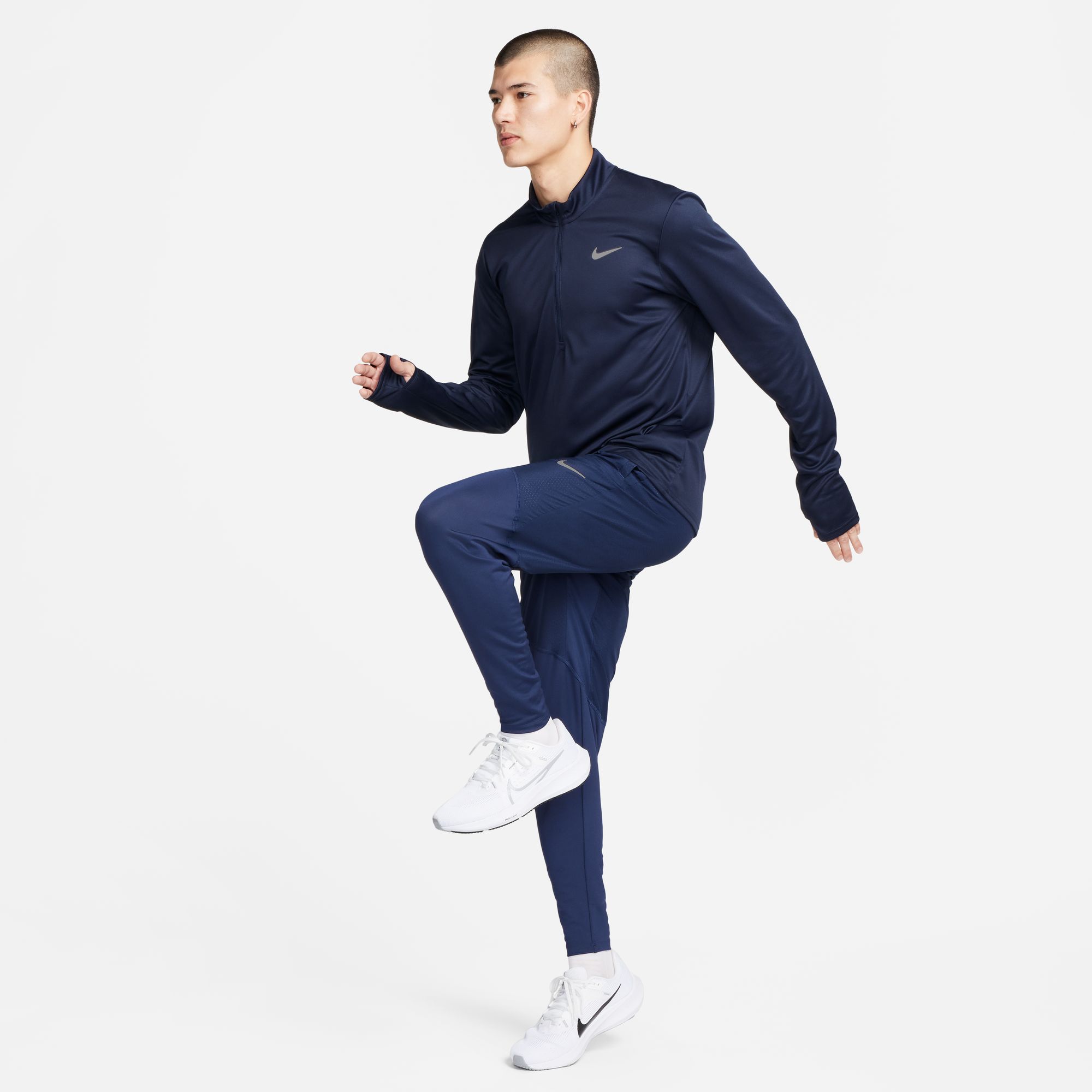 Pacer Running Half Zip Herre 451/Obsidian/Reflective Silver