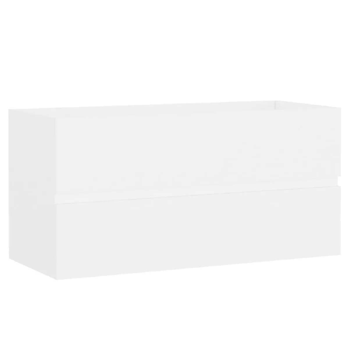 vidaXL Armoire d'évier - Blanc