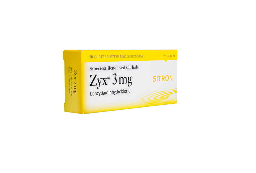 Zyx sugetablett med sitronsmak 3 mg