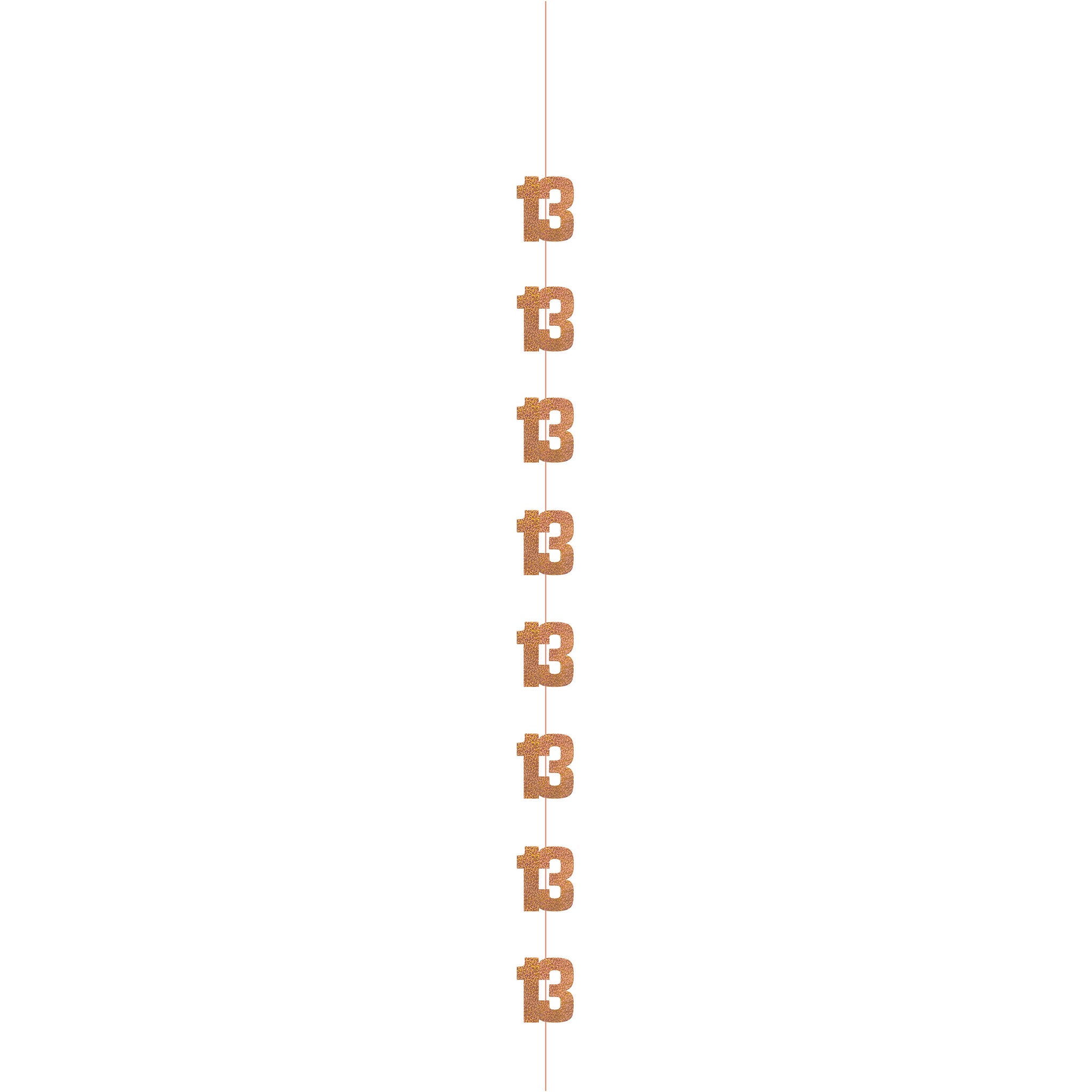 13 Jaar Hangdecoratie Rose Goud 1,52m