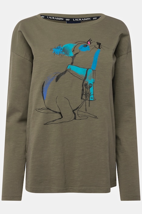 T-Shirt, Robbe, Rundhals, Langarm, OEKO-TEX
