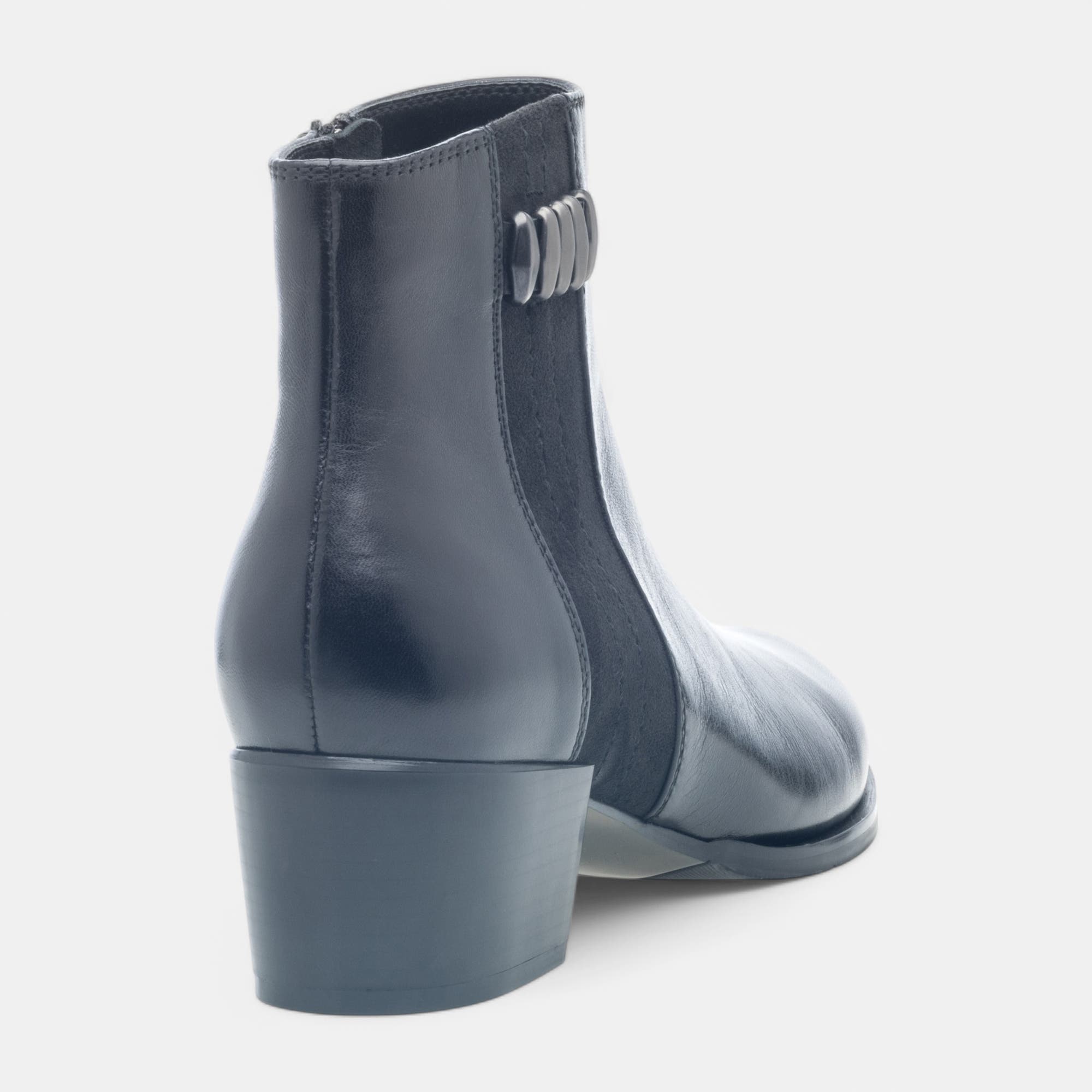 Bottines Femme en cuir noir