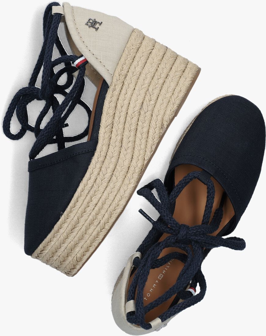 TOMMY HILFIGER blauwe tommy hilfiger espadrilles closed toe flatform