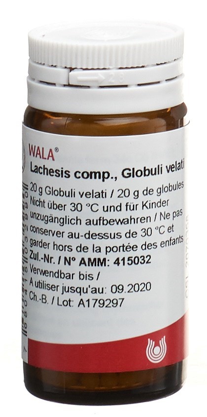 WALA Lachesis comp.<br>20 g, Flasche, Globuli