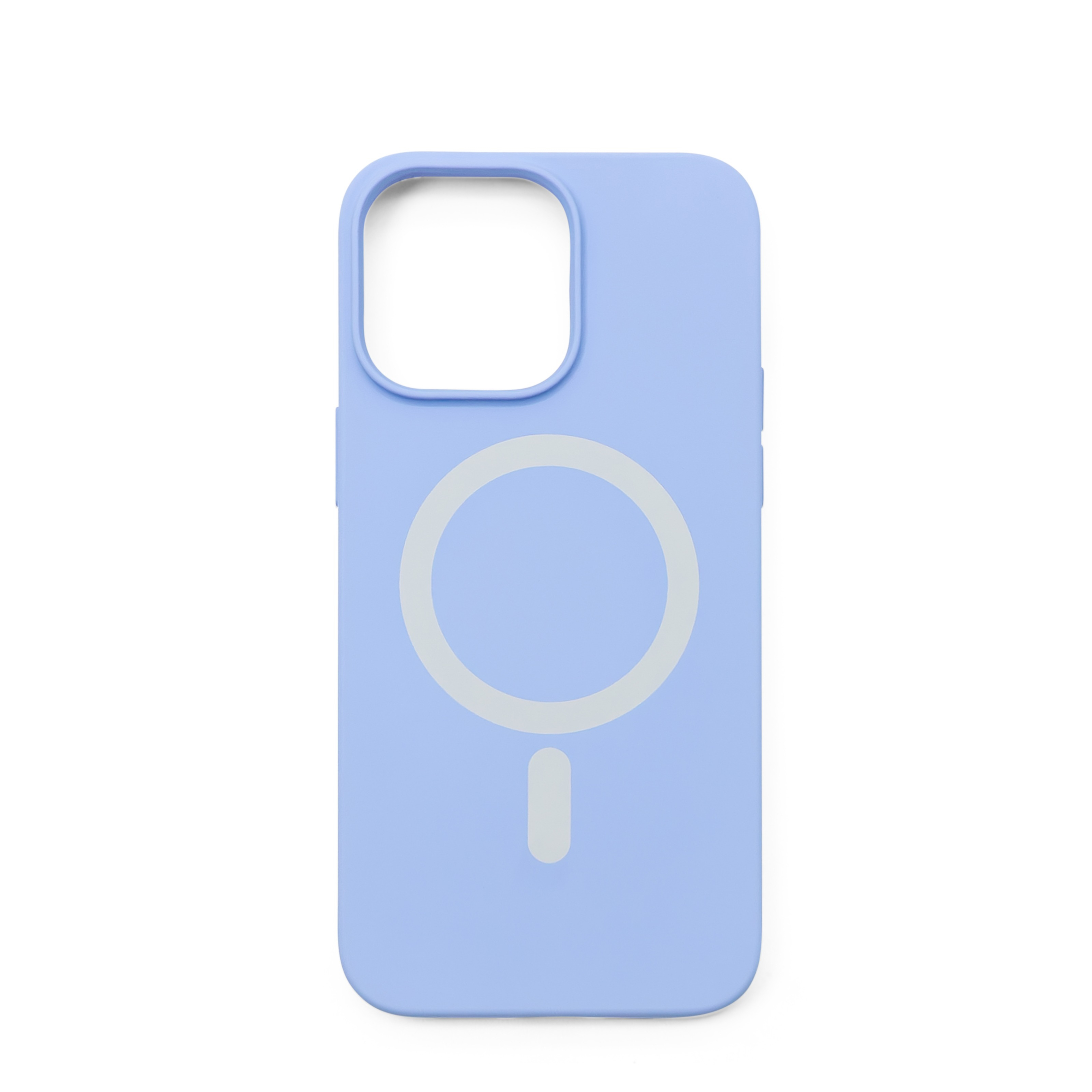 iPhone 14 Pro Max MagSafe Silikon Case Hülle - Blau