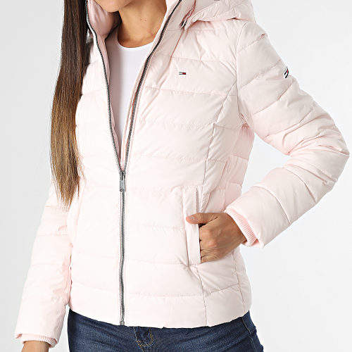Doudoune Capuche Femme Basic 3741 Rose