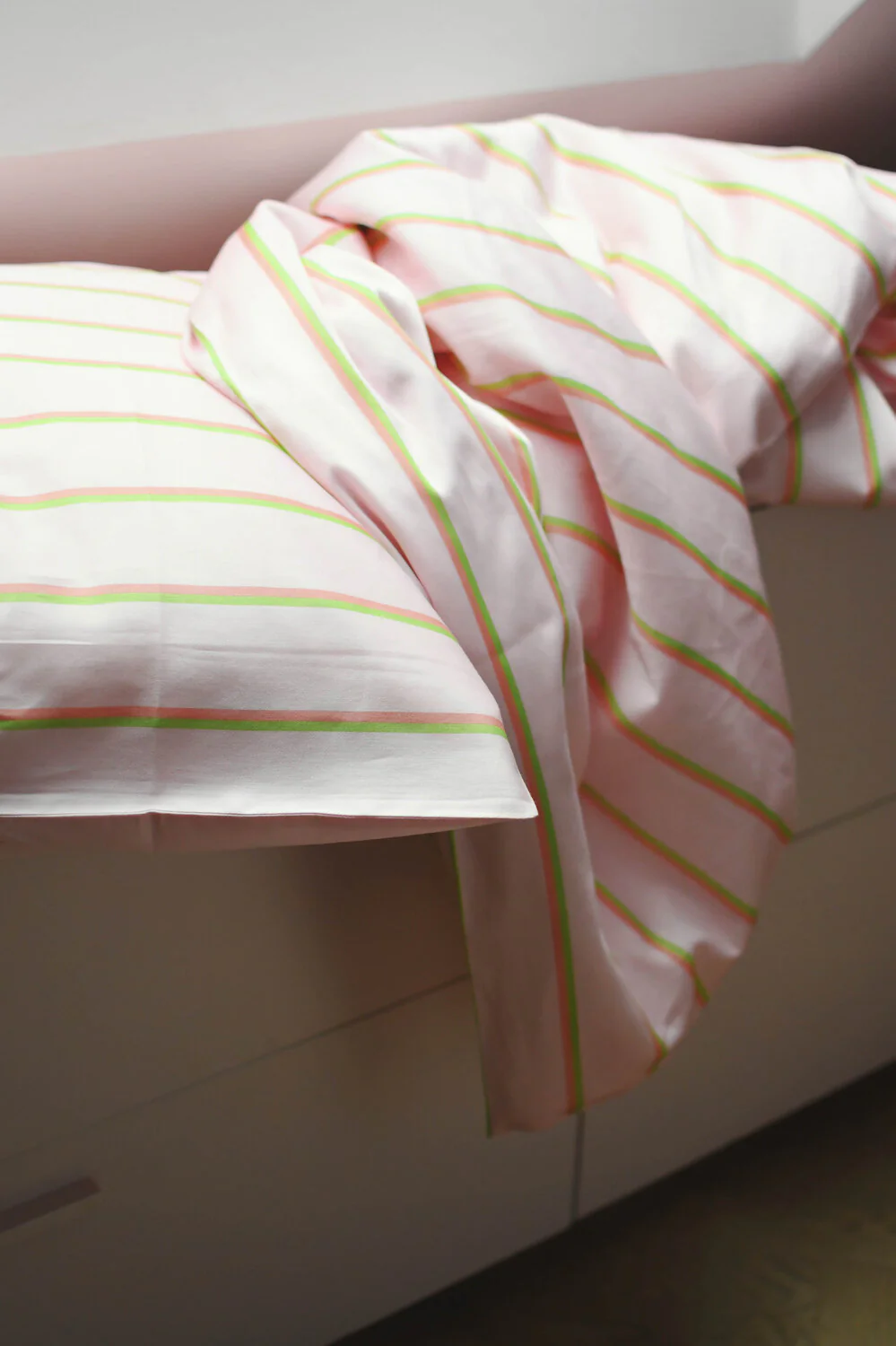 Bahne Interior  Bubble Stripe sengesæt - rosa