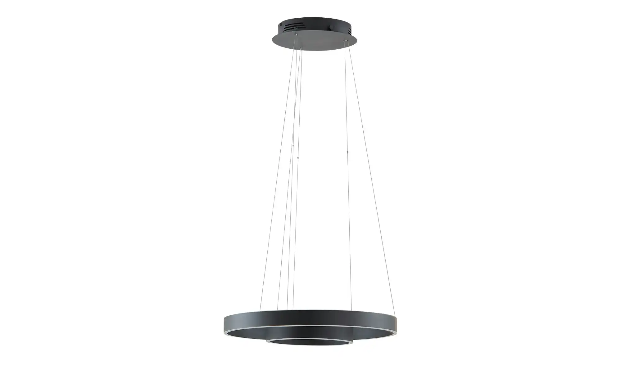 HELL-höllisch gutes Licht LED-Pendelleuchte, schwarz `Ringe´