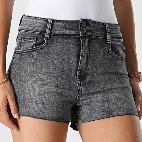 Short Jean Femme B1383 Noir