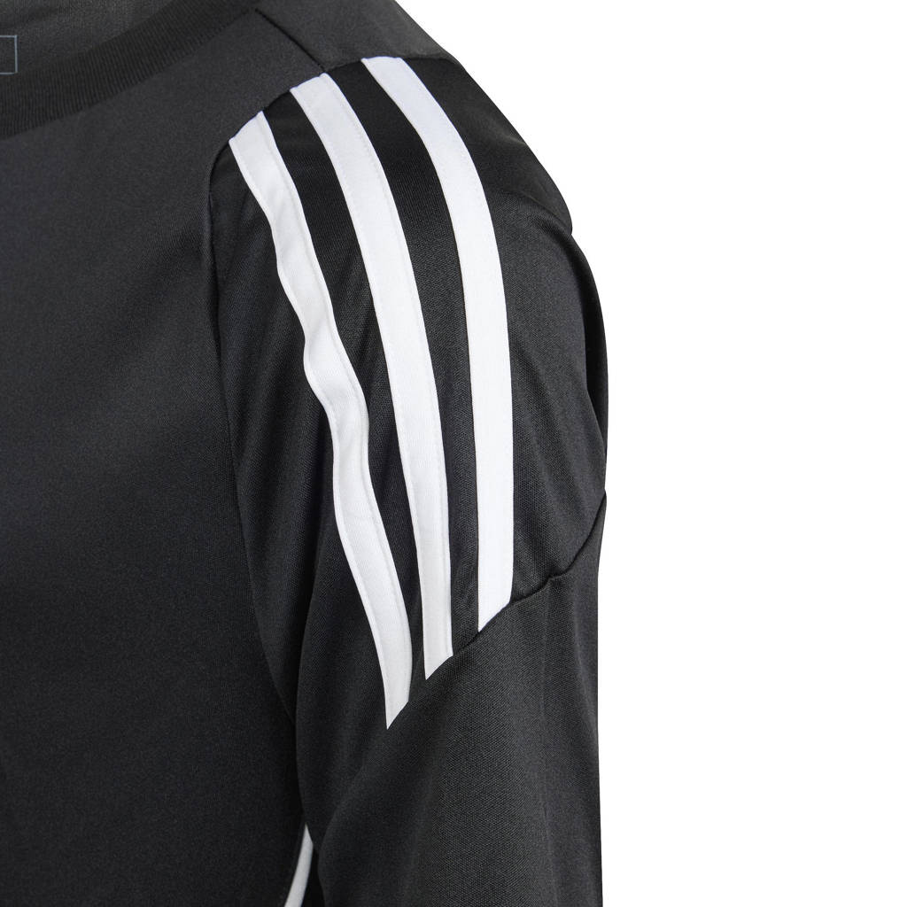 adidas Junior voetbalshirt Tiro zwart/wit