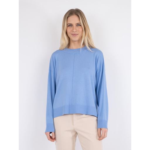 Neo Noir Binni Solid Striktrøje, Sky Blue, 36