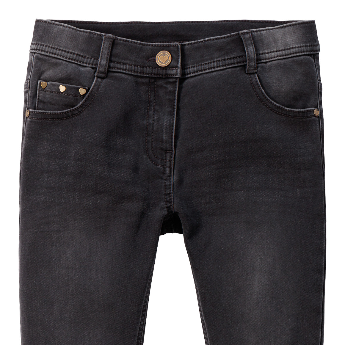 Topolino Mädchen Thermo-Jeans im Skinny-Stil dunkelgrau