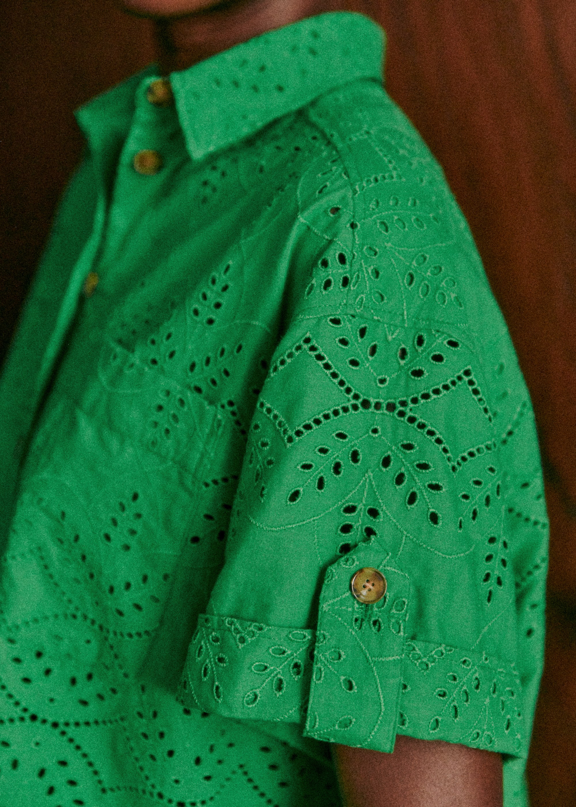 Chemise Laurine - Vert Flash - E-SHOP/CHEMISES & BLOUSES 5905236