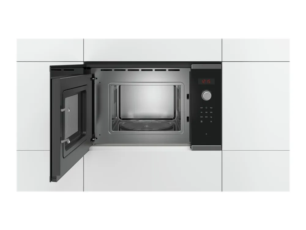 Bosch Serie | 4 BFL523MS0 - Mikrobølgeovn - til indbygning - 20 liter - 800 W - rustfrit stål