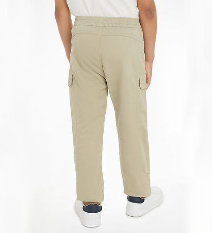 Calvin Klein Hosen - Satin-Fracht - Plaza Taupe