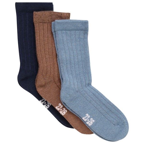 Minymo - Kid's Wool Socks Rib 3-Pack - Chaussettes multifonctions