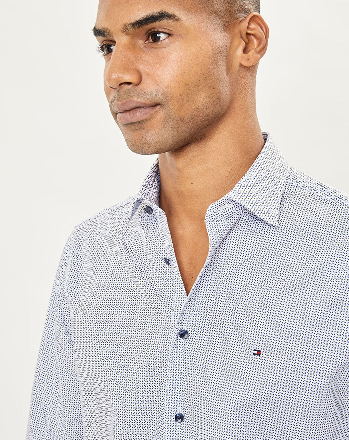 Tommy Hilfiger Chemise regular fit imprimée bleu/vert/blanc