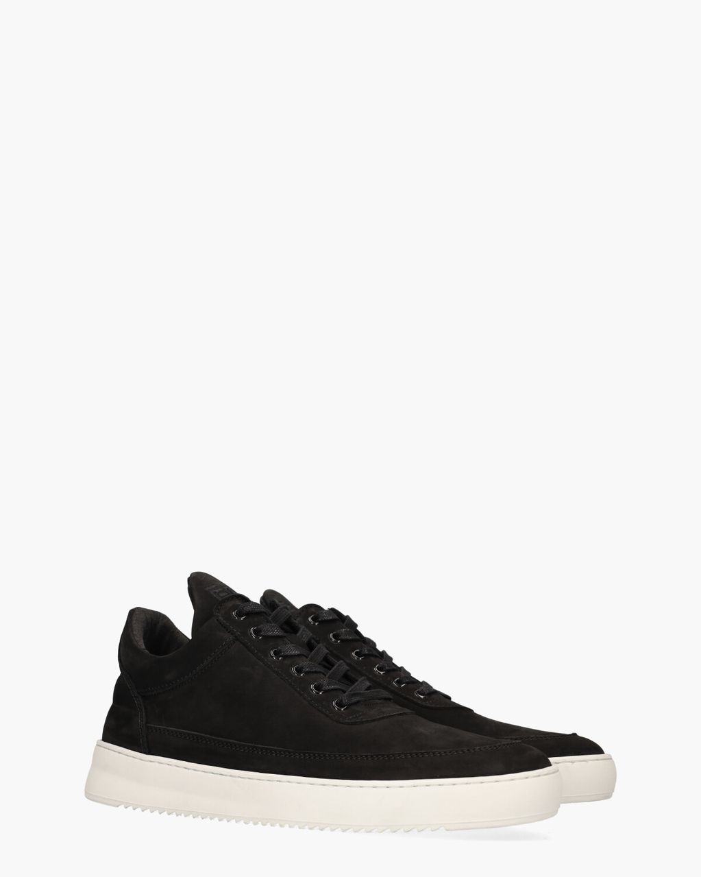 Filling Pieces Low Top Nubuck Zwart Herensneakers