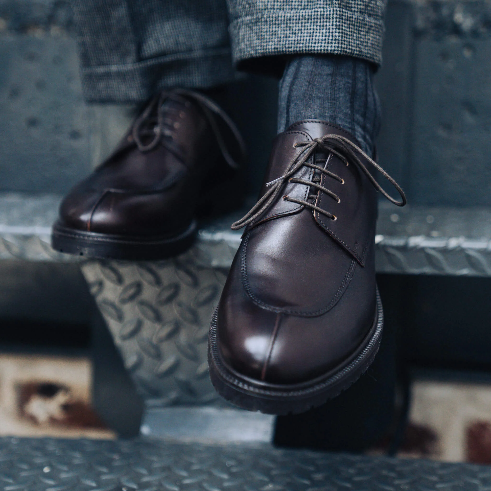Abi-Derby en cuir marron