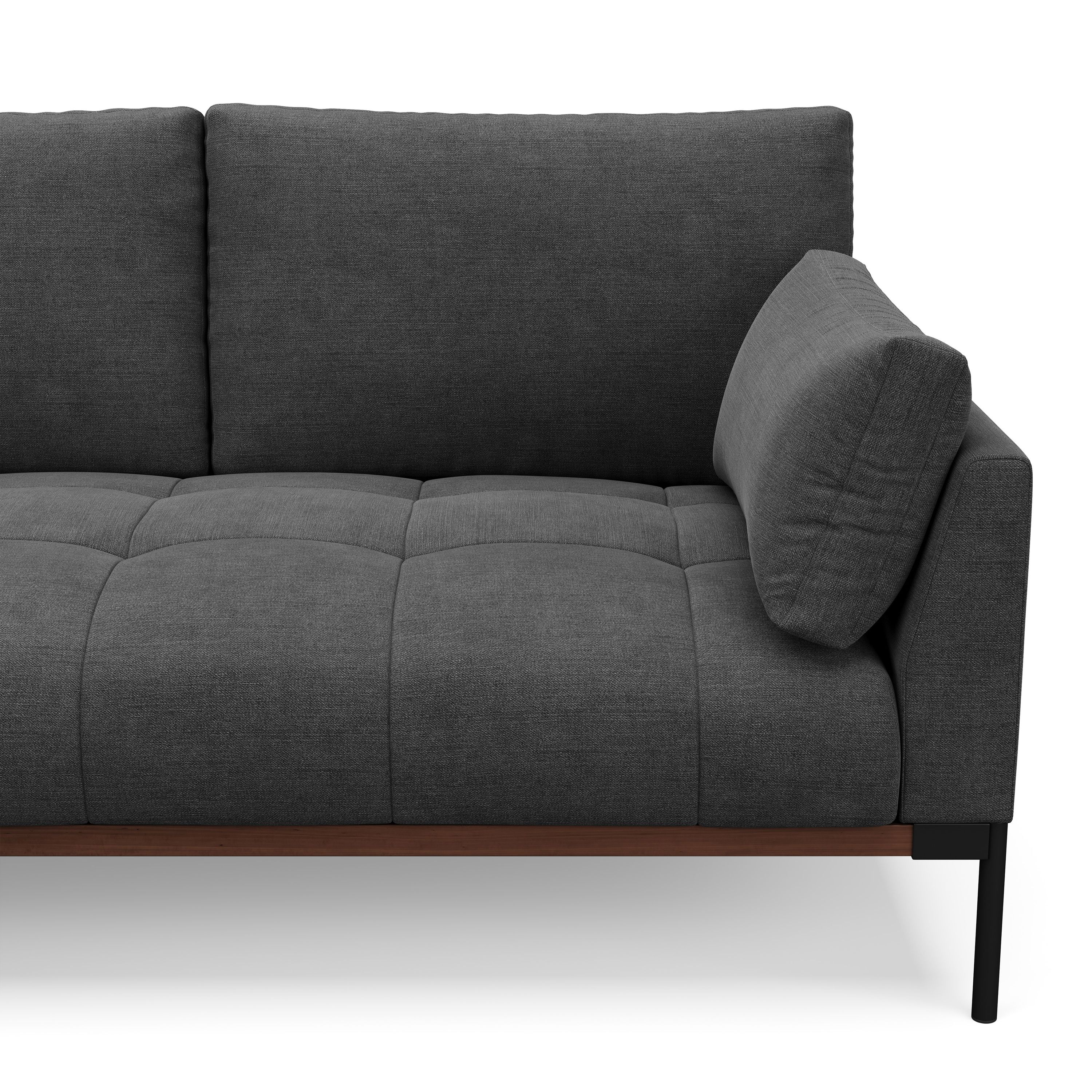 Ecksofa TIMBER links anthrazit