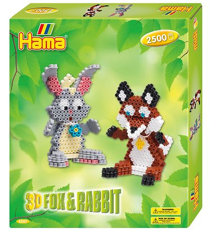 Hama Midi Perles?t - 2500 stk. - 3D - R?v & Kanin