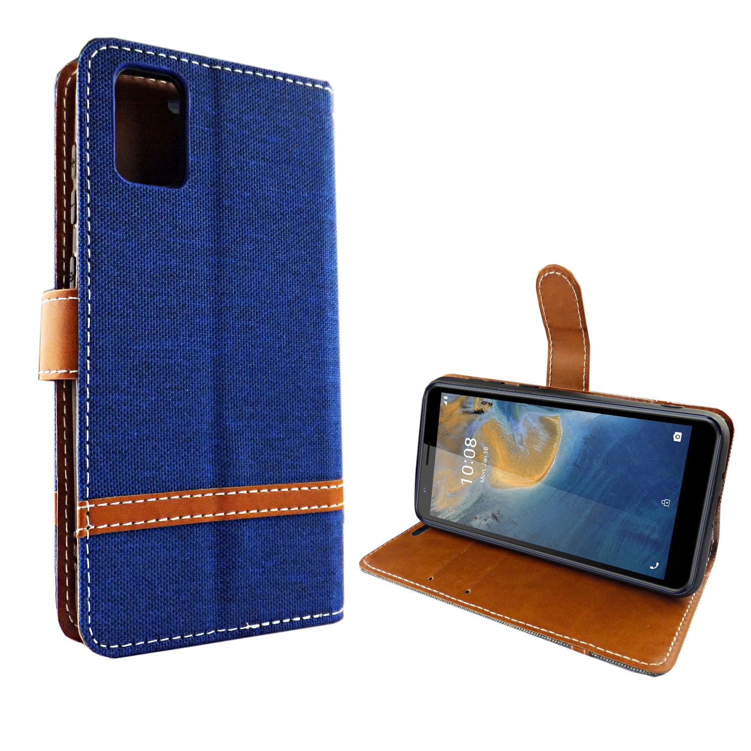 Handyhülle für ZTE Blade A31 Case Cover Schutztasche Schutzhülle Bookstyle Neu