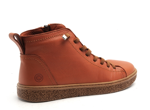 Kokoon boots bottine plates femme faustine marron