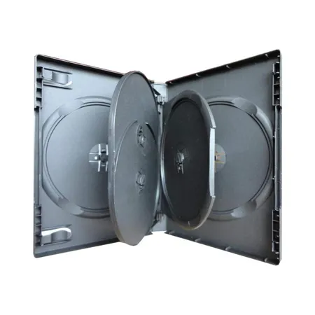 MediaRange 5er DVD CD Box Hülle schwarz, 2 Stück