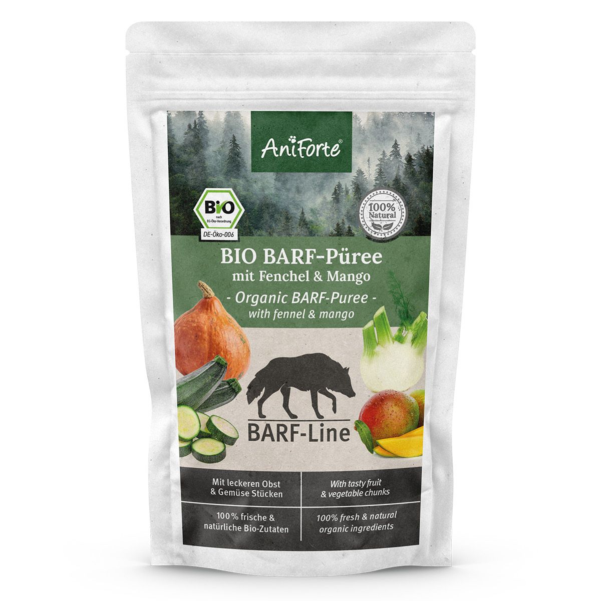 AniForte BIO BARF Püree - Fenchel & Mango 5 x 150g