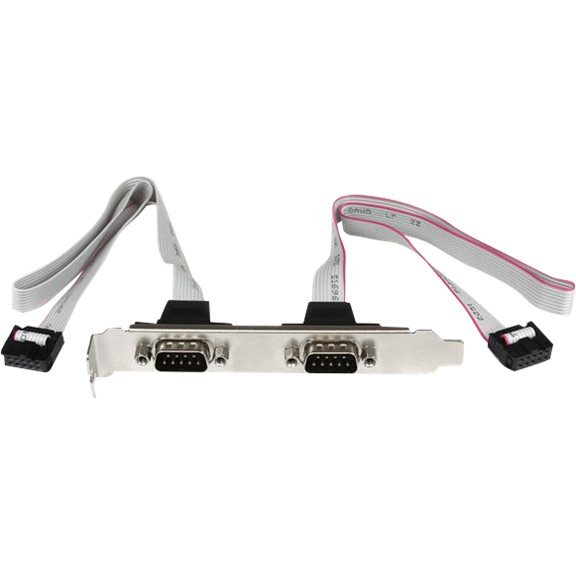 StarTech.com Support de port série DB9 16 pouces à 2 ports vers en-tête 10 broches