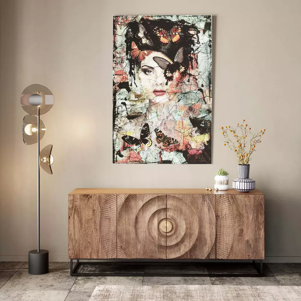 Wandbild 100 x 150 cm Lady Butterfly 53811