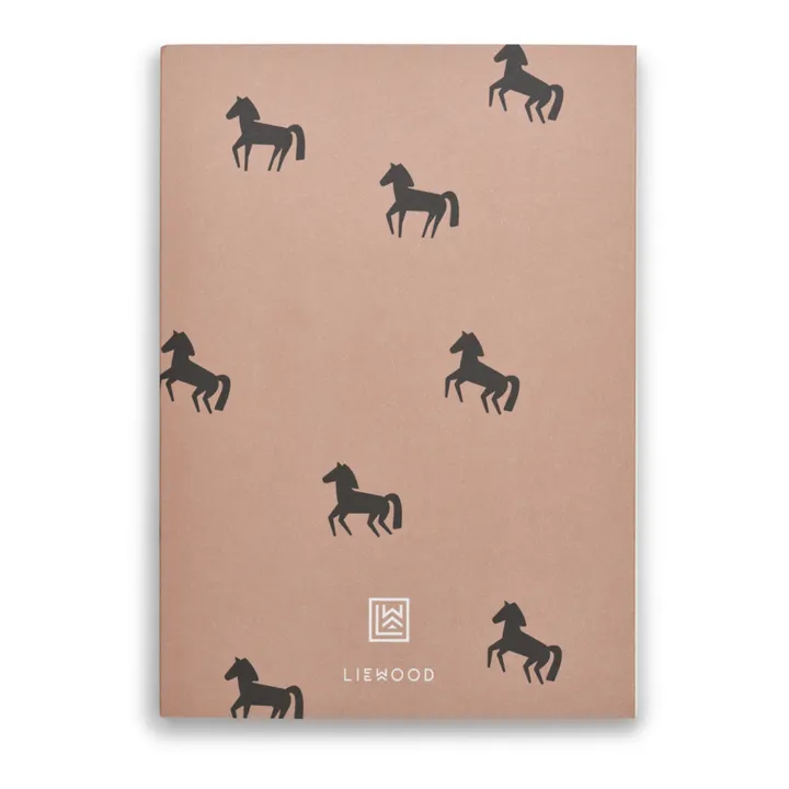 Liewood Carnet A4 Jae | Horses/Dark rosetta