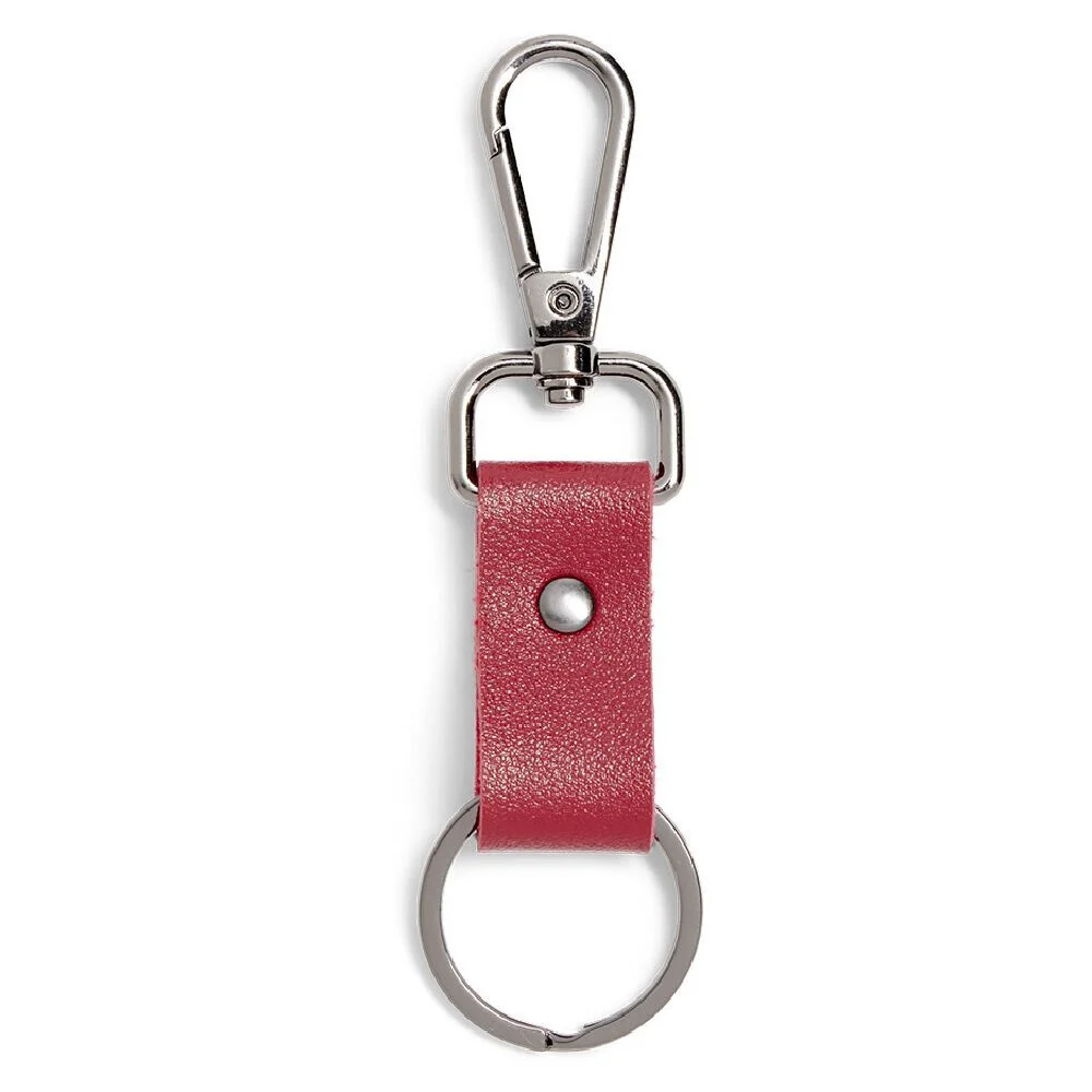 Porte clé lanière simili avec mousqueton