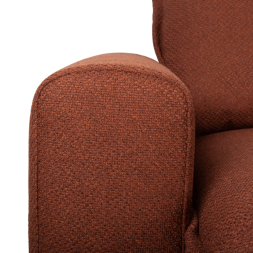 KARWEI 3-zits bank Ella terracotta stof