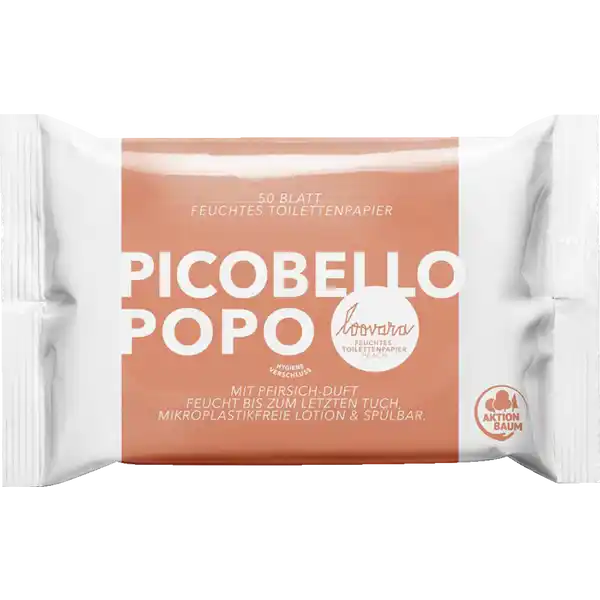 Picobello Popo - feuchtes Toilettenpapier mit Pfirsichgeruch
