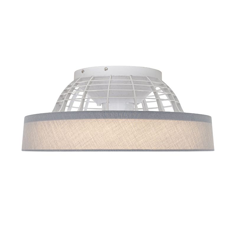 Plafondventilator grijs met ster effect 47cm incl. LED dimbaar met afstandsbediening - Emily