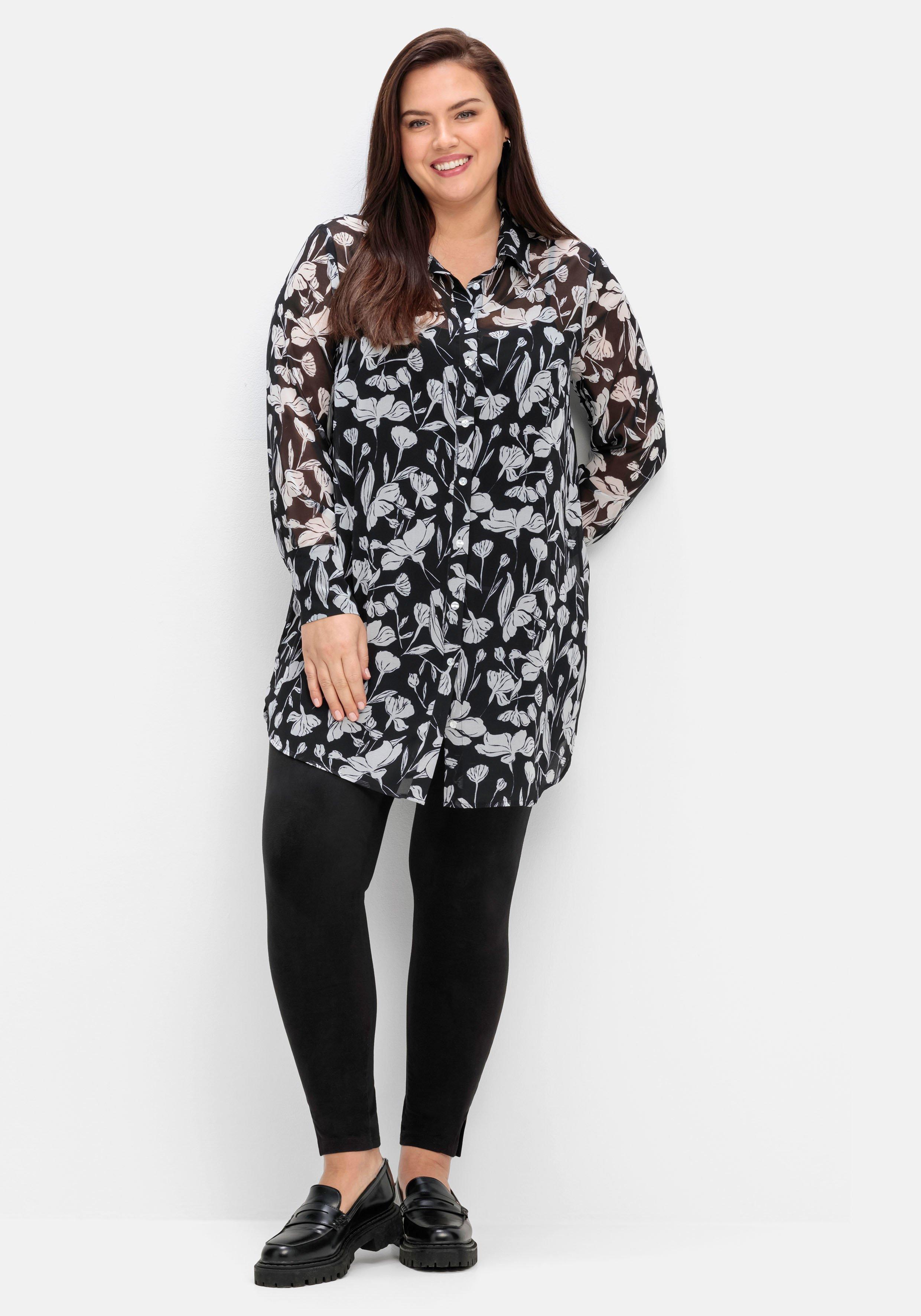 Leggings in Velourslederoptik vorn