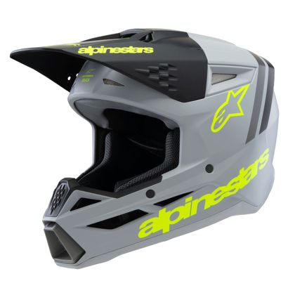 Casque cross Alpinestars SUPERTECH S-M3 - RADIUM - ENFANT - Gris / Noir