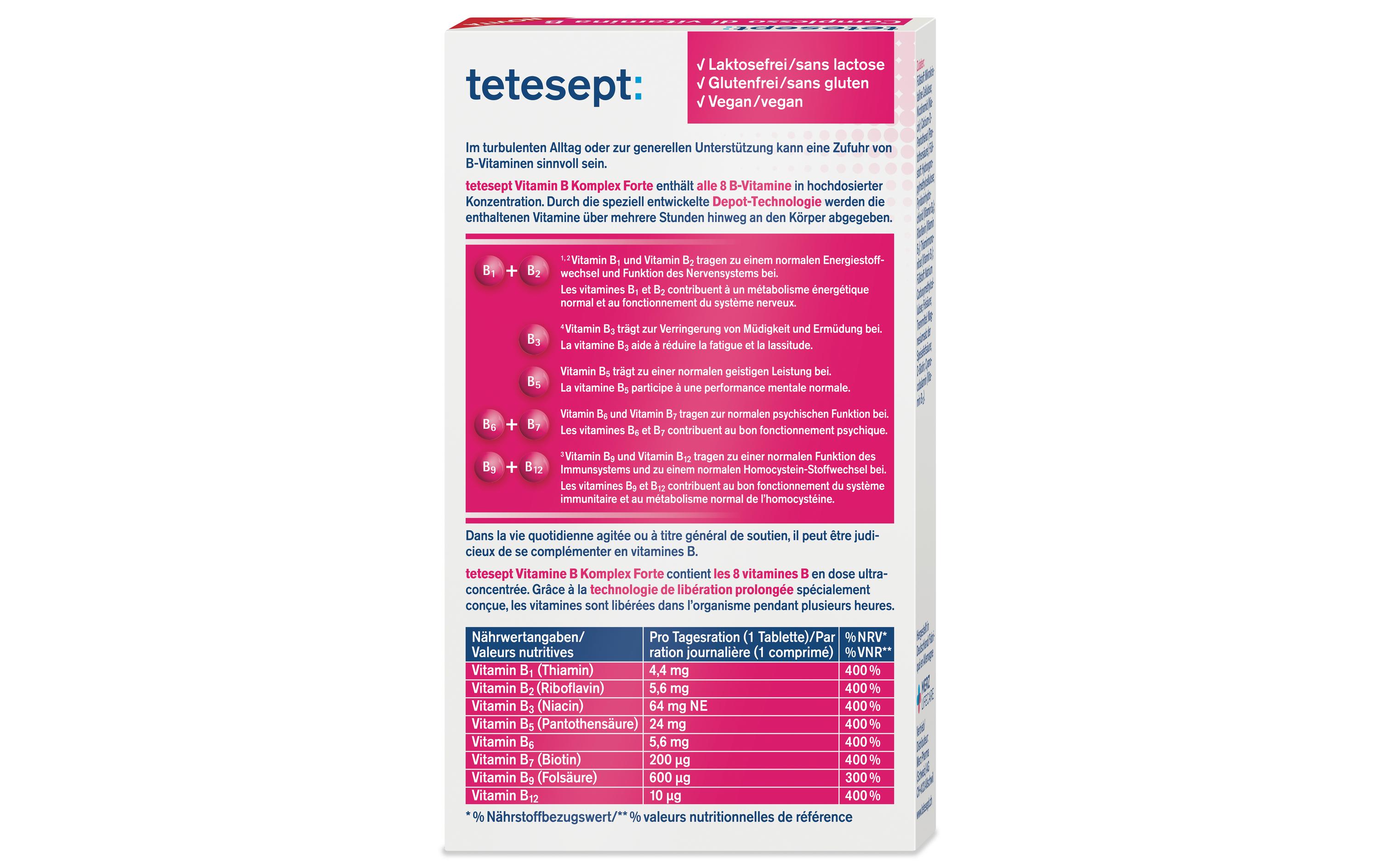 tetesept Vitamin B-Komplex 30 StückMini-Tabletten