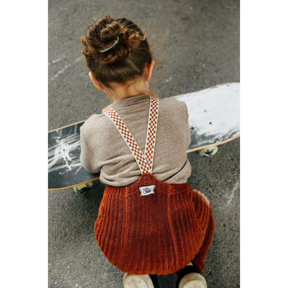 Køb Silly Silas Cinnamon Checked Granny Teddy Footless Leggings