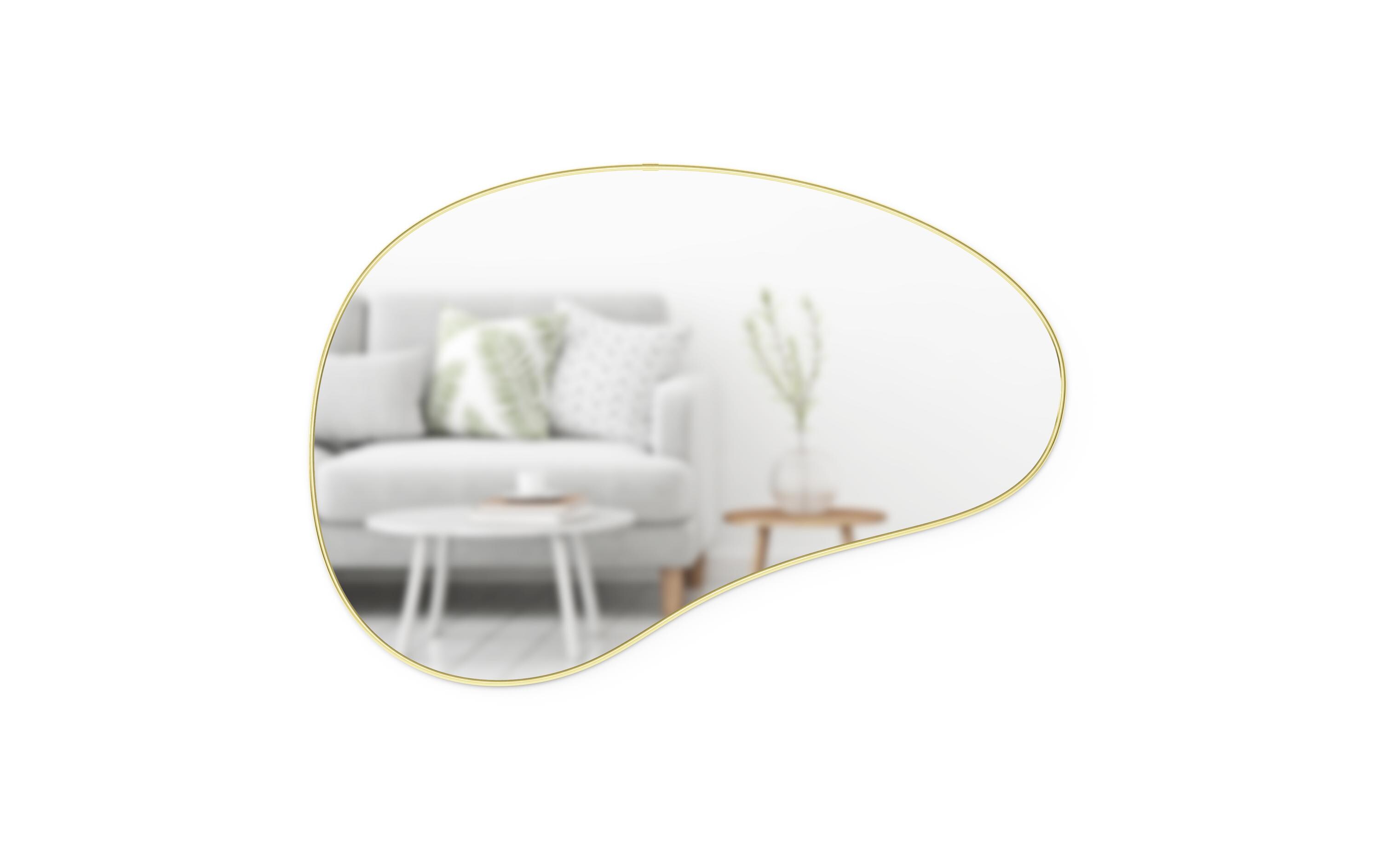 Spiegel Hubba Pebble 61 x 91 cm, Gold<br>Geformter Wandspiegel