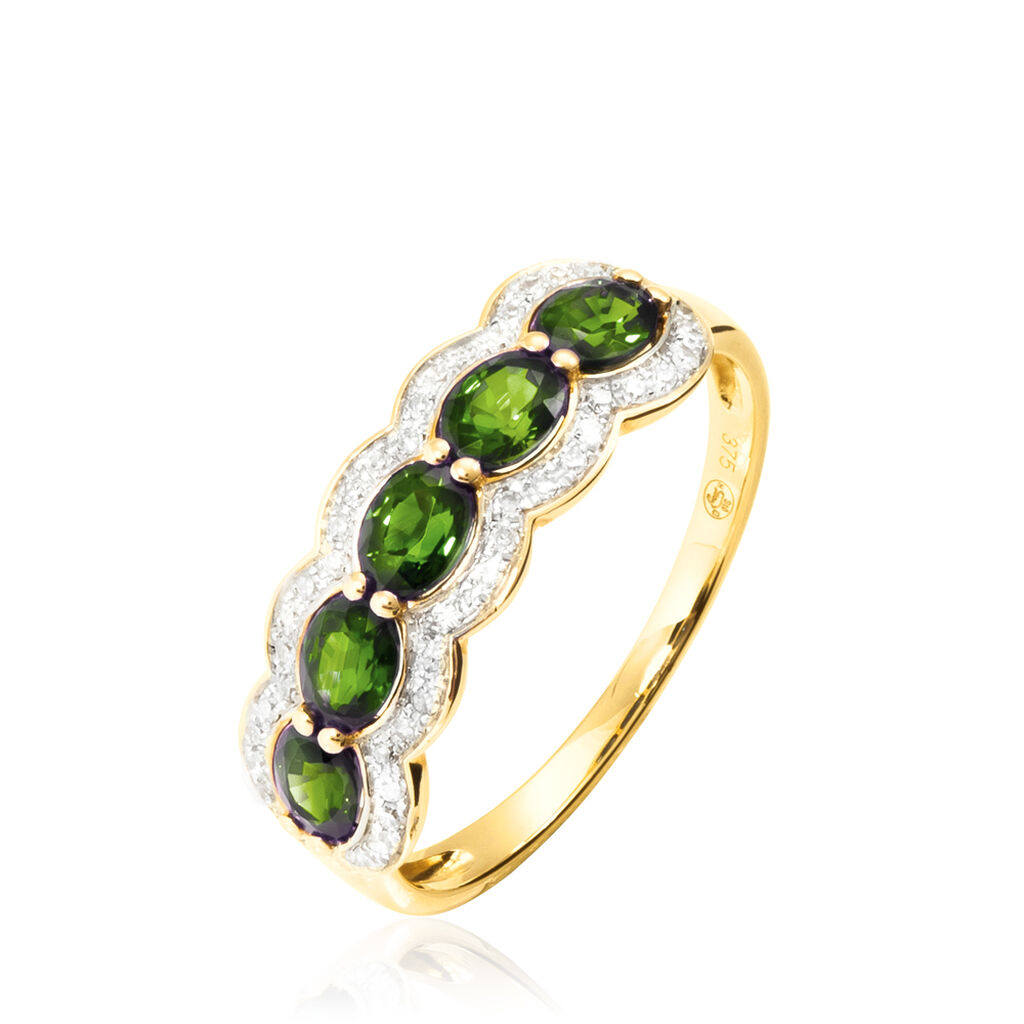 Bague Margaux Or Jaune Péridot Et Diamant