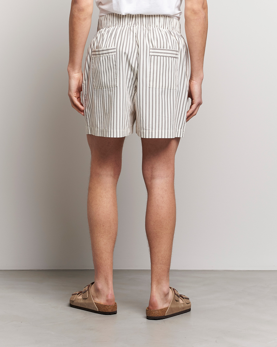 Tekla Poplin Pyjama Shorts Hopper Stripes