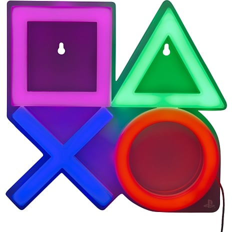 PlayStation LED neon væglampe - multifarvet