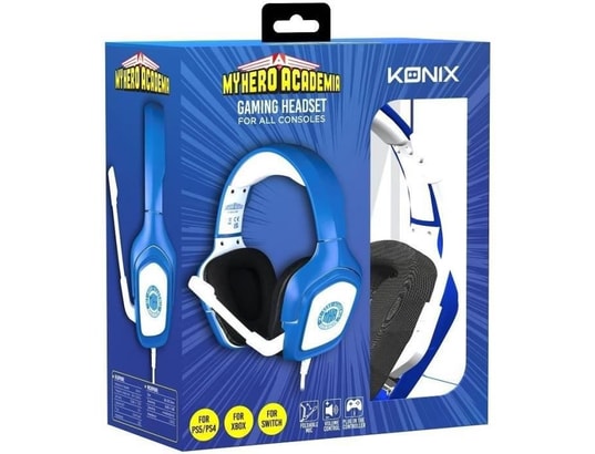 KONIX - Micro-Casque Casque de jeu - - mha - bleu
