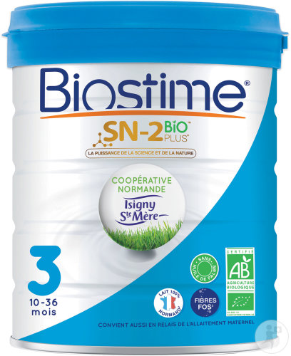 Biostime SN-2 Bio Plus Lait En Poudre 3ème Âge Pot 800g
