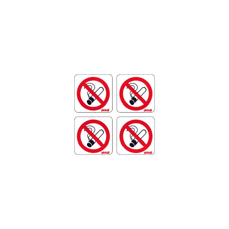 Sticker verboden te roken 5x5cm