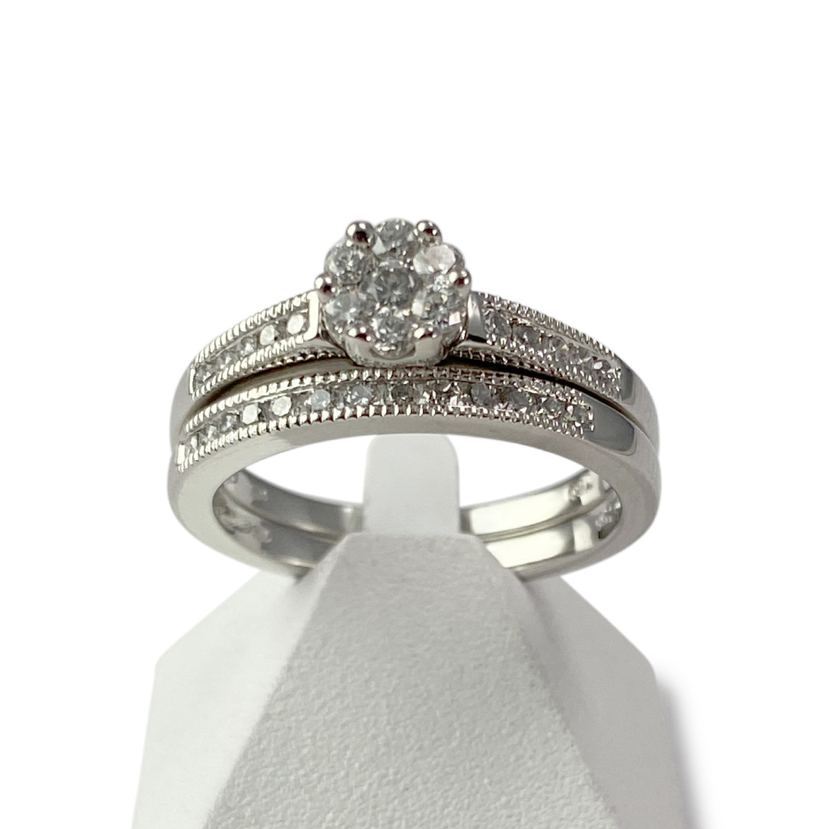 Duo d'occasion or 750 blanc diamants