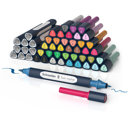 Schneider Paint-It 040 Twinmarker Set 1 (52teilig) Twinmarker