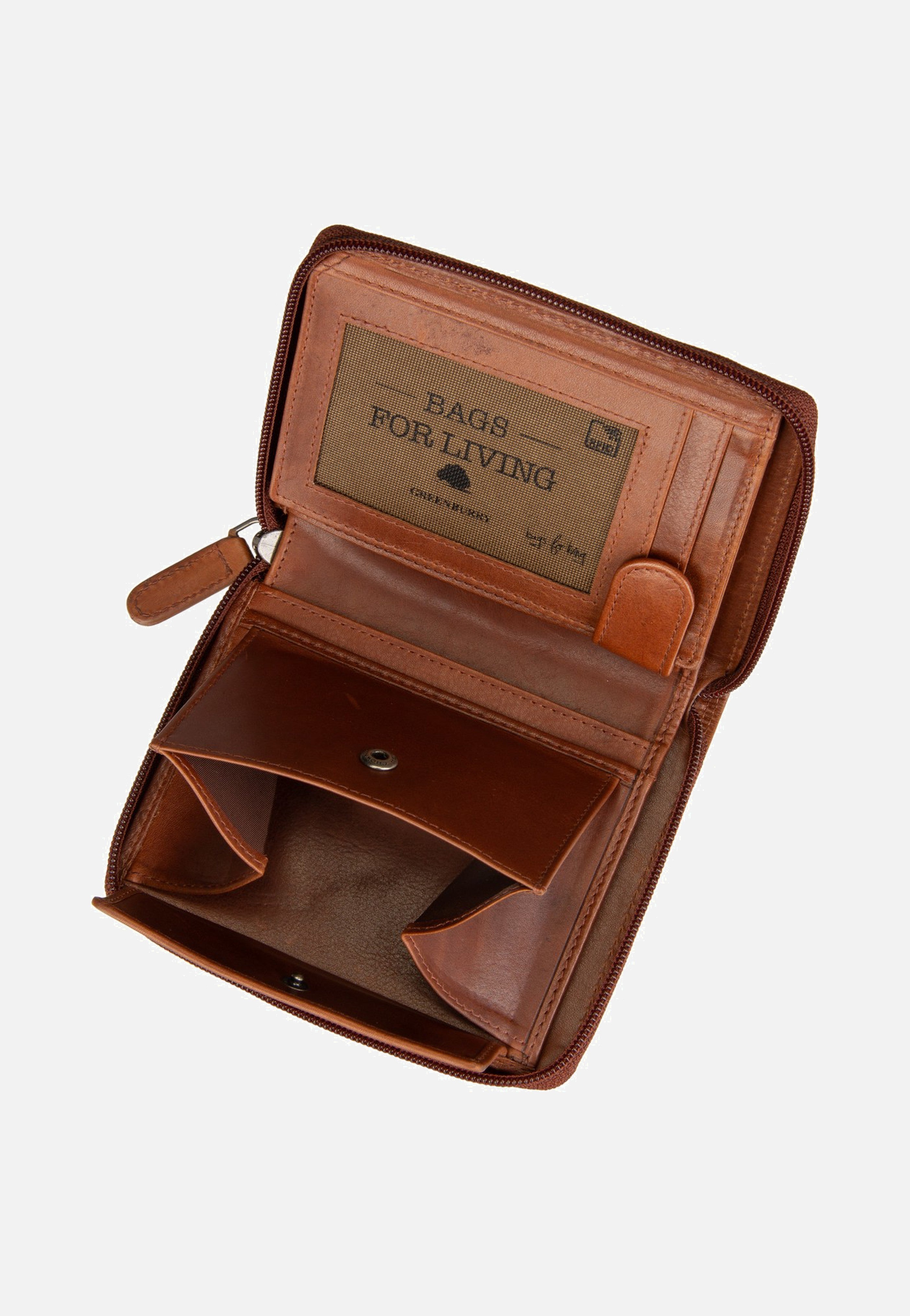 Waxy Vintage Rv-Kombibörse RFID Tobacco Nut - Portemonnaie
